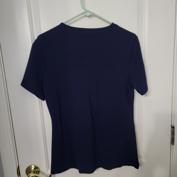 Jaanuu Quarter Zip Scrub Top - Picture 3 of 4